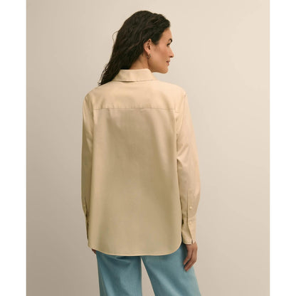 Supima Cotton Sateen Relaxed Shirt