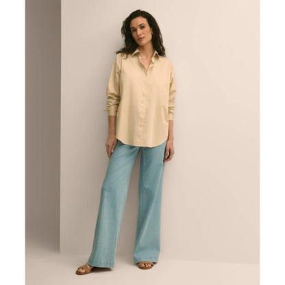 Supima Cotton Sateen Relaxed Shirt