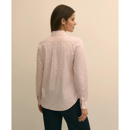 Cotton Jacquard Clip-Dot Shirt