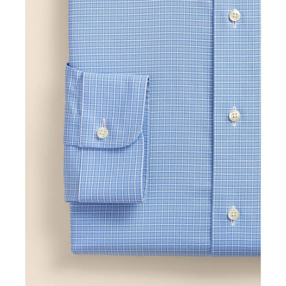 Stretch Supima Cotton Non-Iron Royal Oxford Ainsley Collar, Ground Check Dress Shirt
