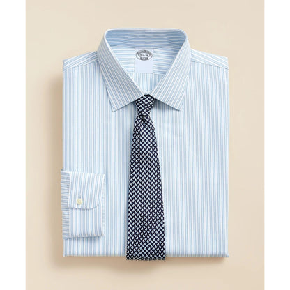 Stretch Supima Cotton Non-Iron Royal Oxford Ainsley Collar, Outline Stripe Dress Shirt