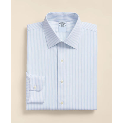 Stretch Supima Cotton Non-Iron Royal Oxford Ainsley Collar, Stripe Dress Shirt