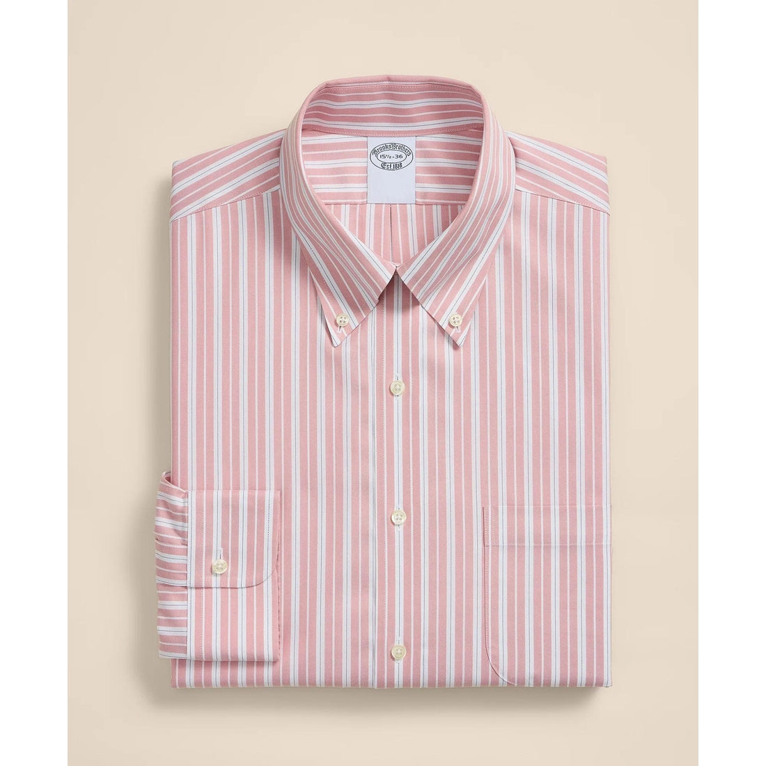 Cotton Non-Iron Oxford Button-Down Collar Dress Shirt