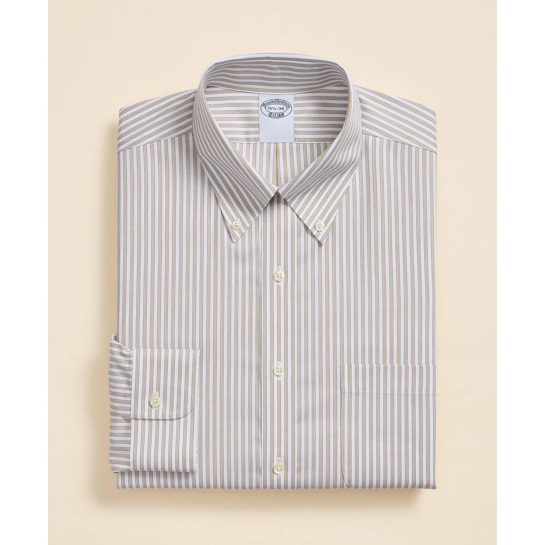 Cotton Non-Iron Oxford Button-Down Collar Dress Shirt