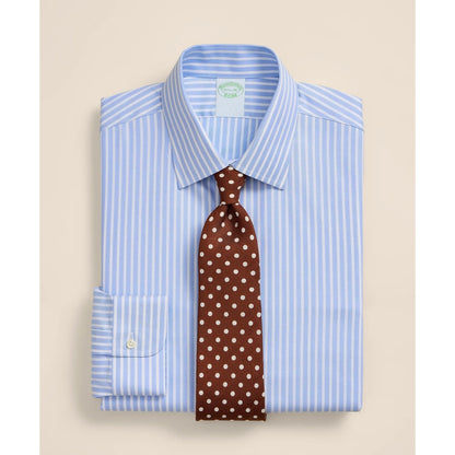 Brooks Brothers Explorer Collection Non-Iron Twill Ainsley Collar, Bengal-Stripe Dress Shirt