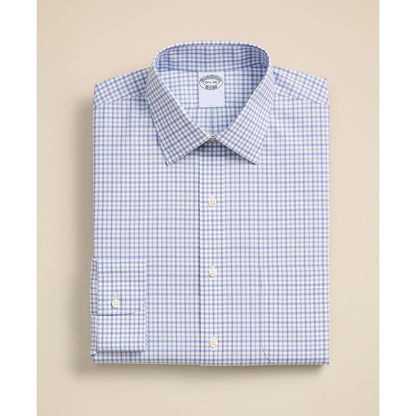 Stretch Supima Cotton Non-Iron Broadcloth Ainsley Collar Multi Check Dress Shirt