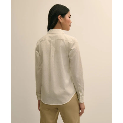 Cotton Jacquard Clip-Dot Shirt