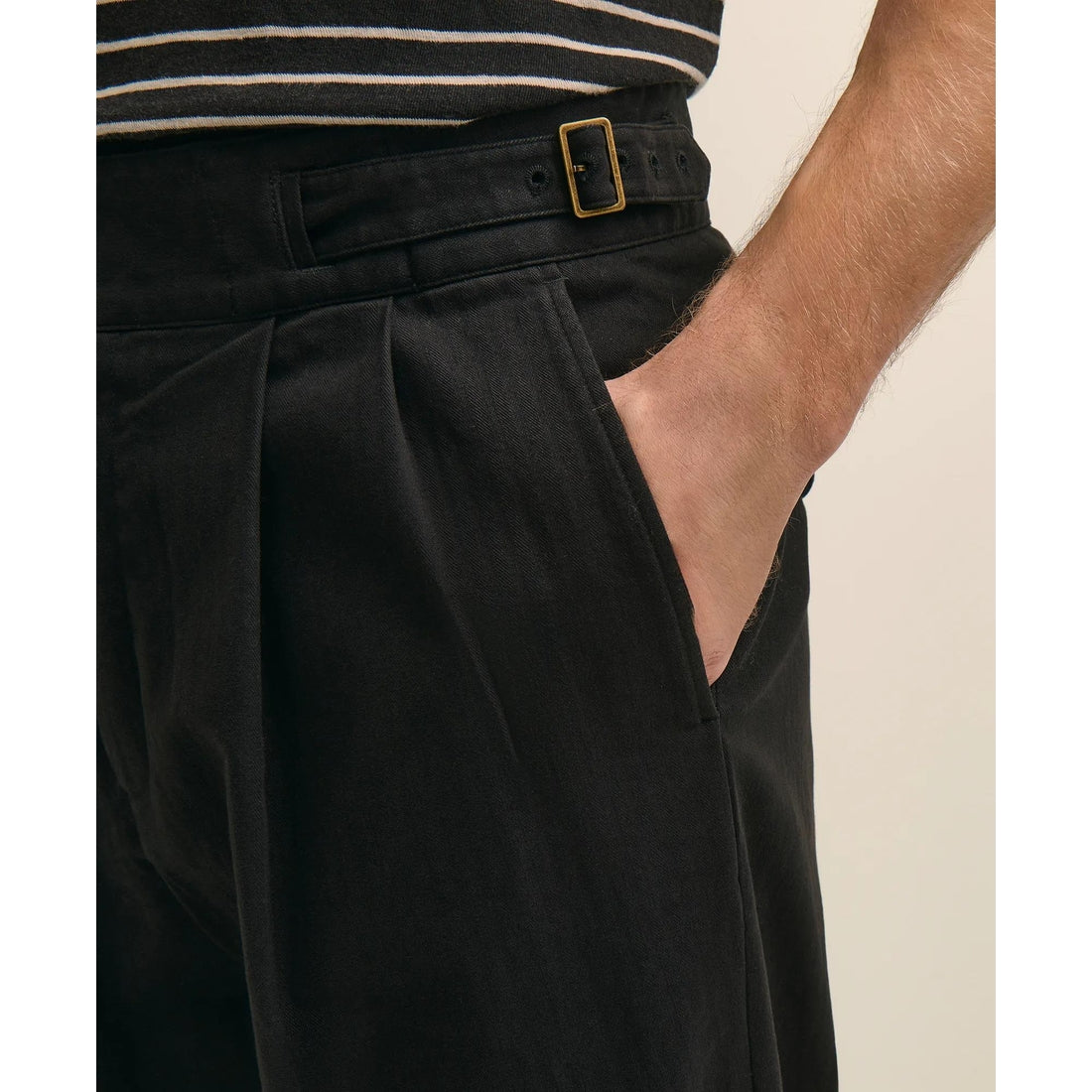 Cotton Herringbone Gurkha Pants