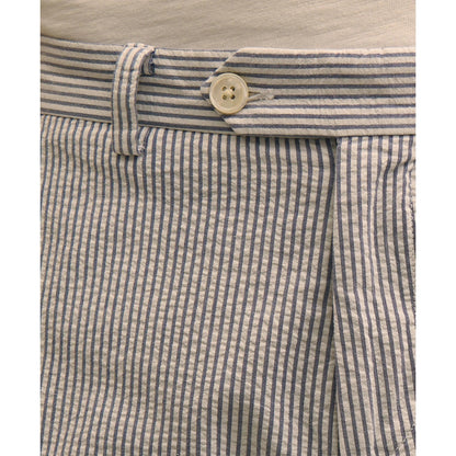 9" Washed Cotton Seersucker Shorts