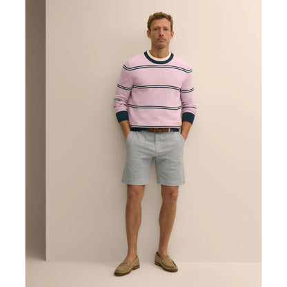 9" Washed Cotton Seersucker Shorts