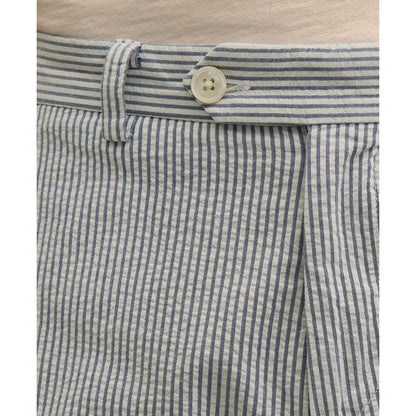 9" Washed Cotton Seersucker Shorts