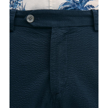 9" Washed Cotton Seersucker Shorts
