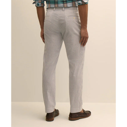 Washed Cotton Seersucker Pants