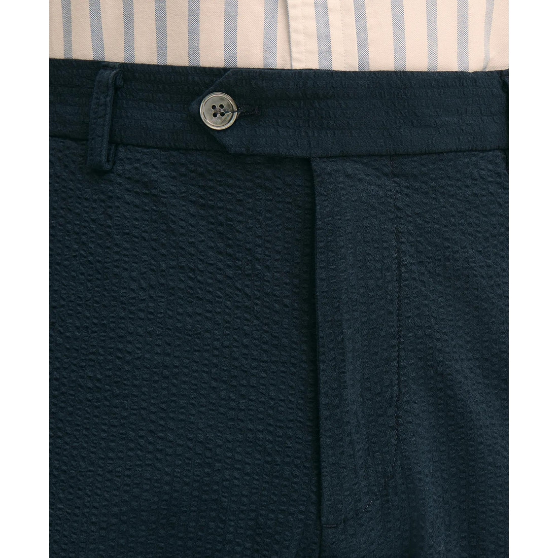 Washed Cotton Seersucker Pants