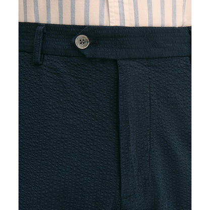 Washed Cotton Seersucker Pants