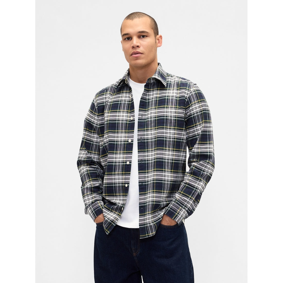 Men's Plaid Oxford Shirt