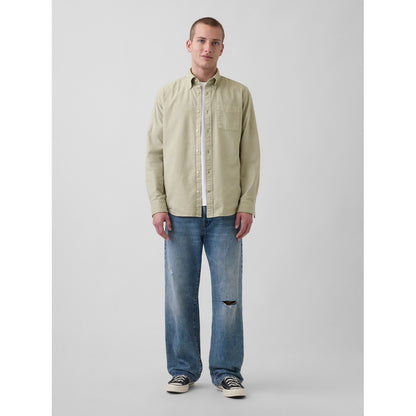 Men's Plaid Oxford Button-Down Shirt