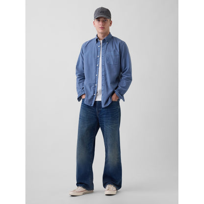 Men's Plaid Oxford Button-Down Shirt