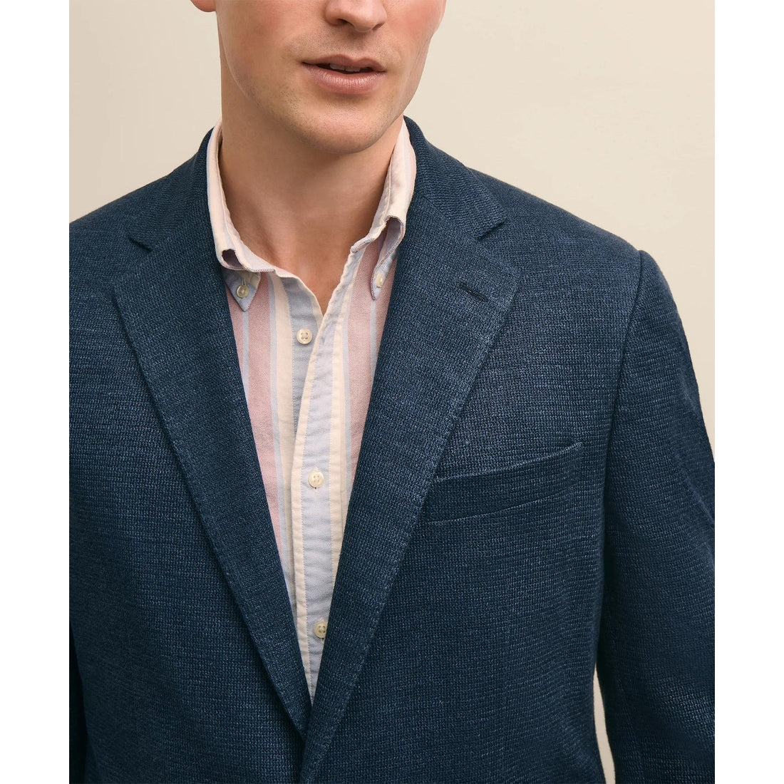 Classic Fit Linen-Cotton Knit Sport Coat