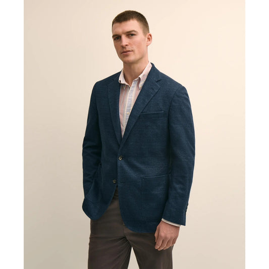Classic Fit Linen-Cotton Knit Sport Coat