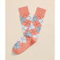 Cotton Blend Argyle Socks