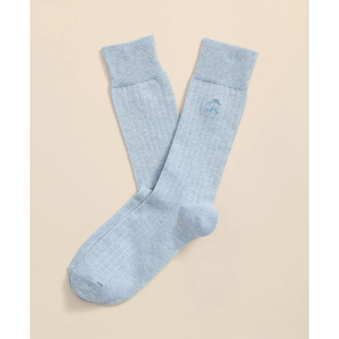 Cotton Blend Ribbed Socks