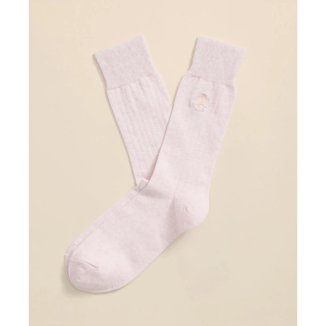 Cotton Blend Ribbed Socks
