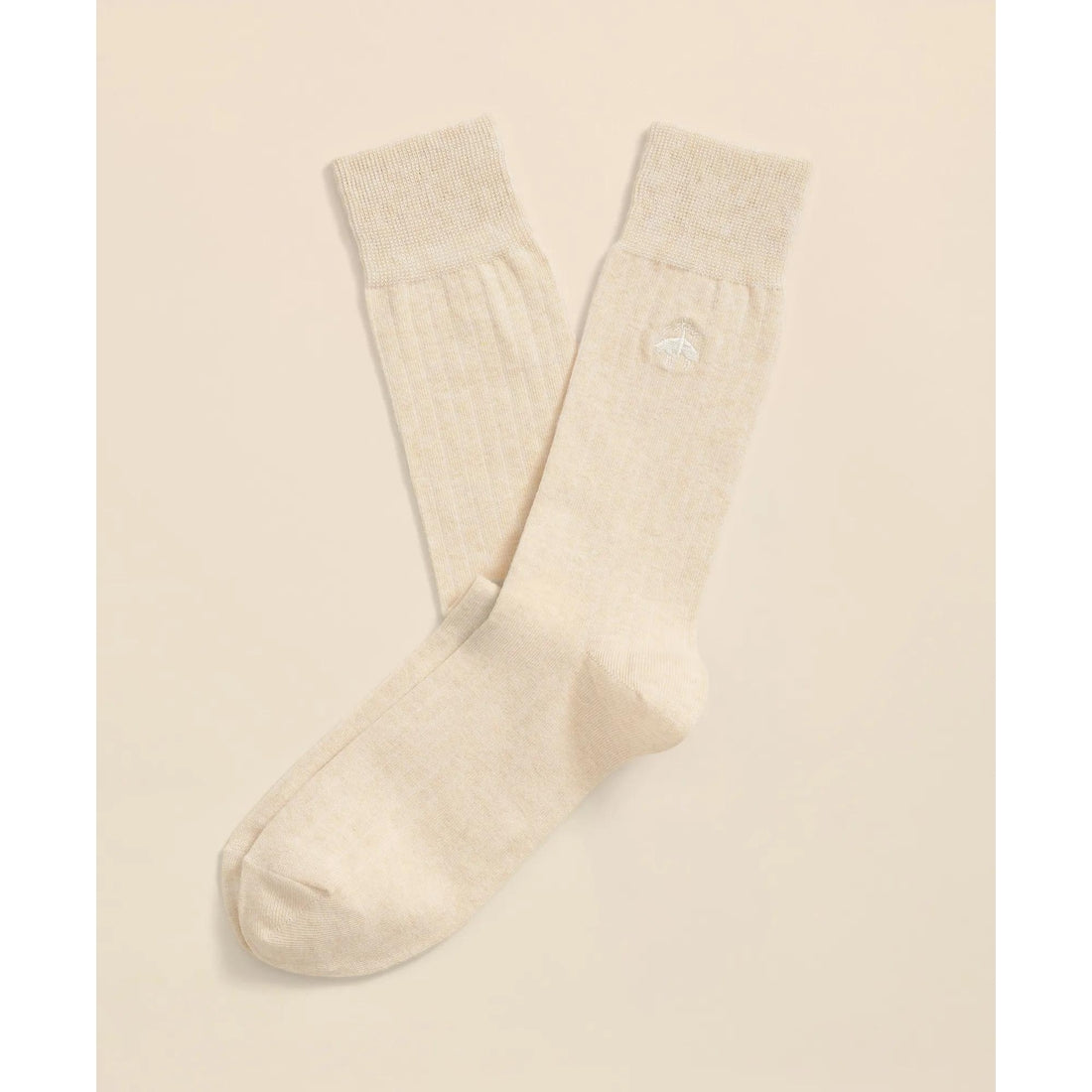 Cotton Blend Ribbed Socks