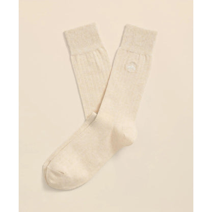 Cotton Blend Ribbed Socks