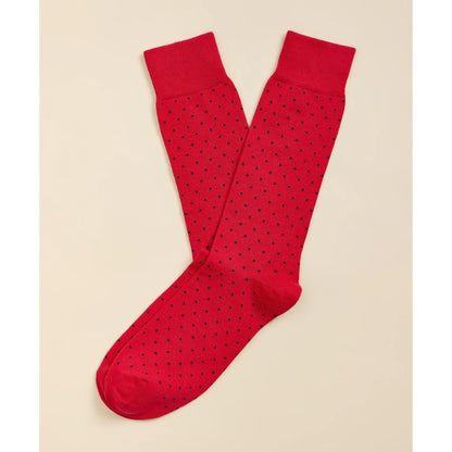Cotton-Blend Mini-Dot Socks