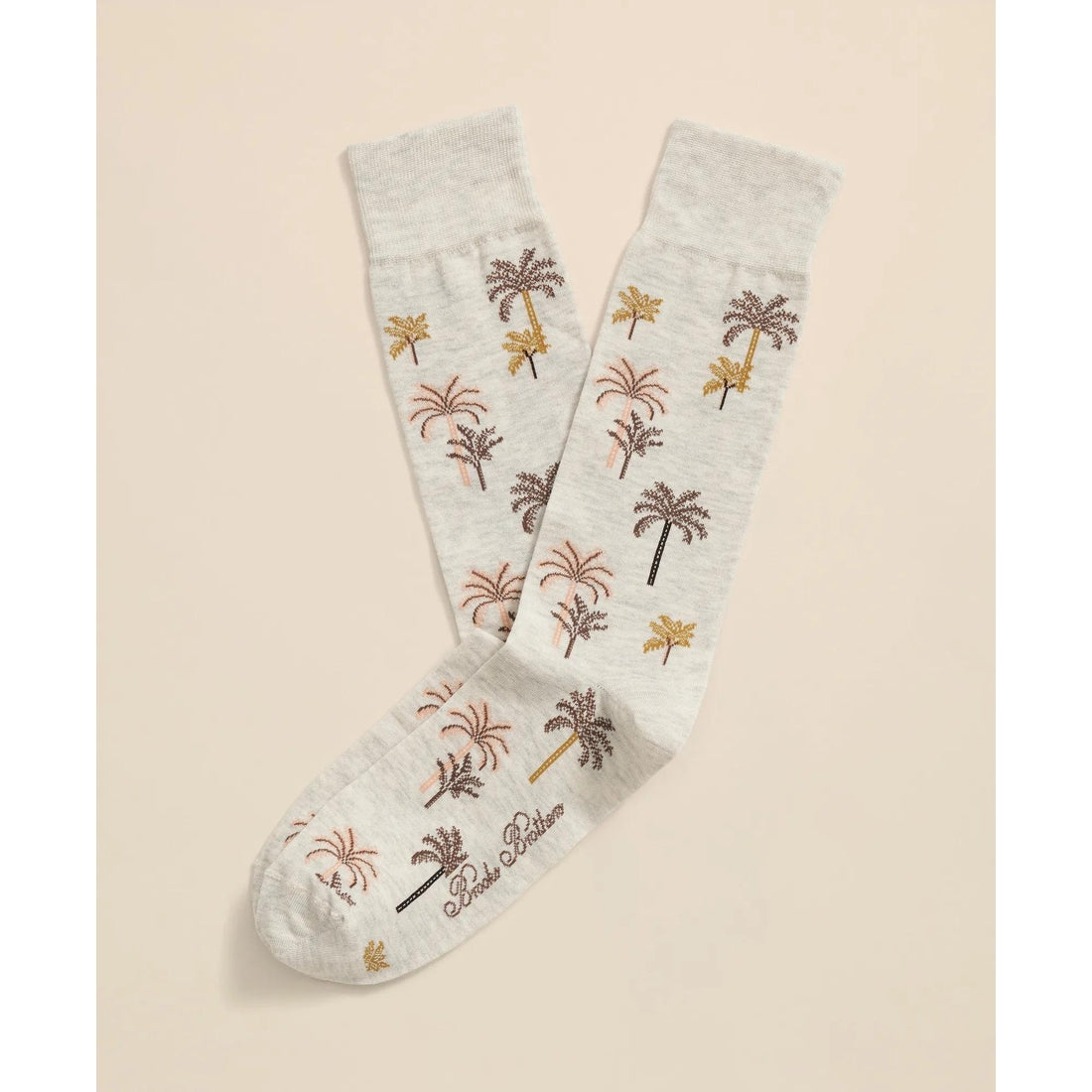 Cotton Blend Palm-Tree Motif Socks