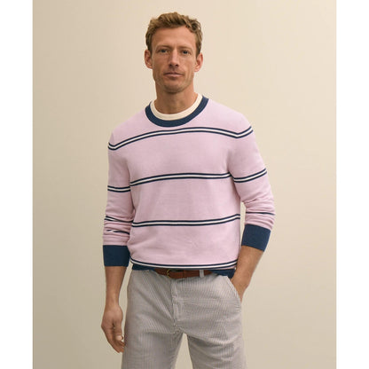 Supima Cotton Pique Crewneck Sweater