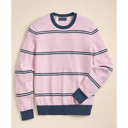 Supima Cotton Pique Crewneck Sweater
