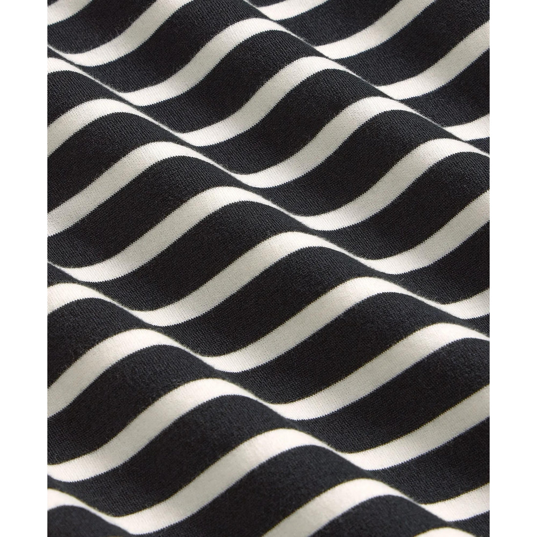 Supima Cotton Mariner Stripe Johnny Collar Sweater