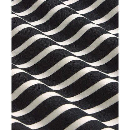 Supima Cotton Mariner Stripe Johnny Collar Sweater