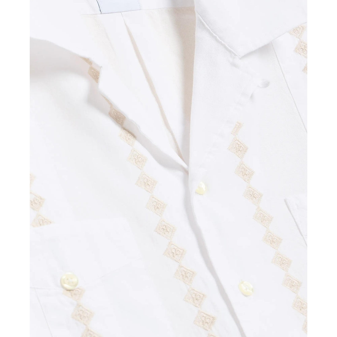 Cotton Guayabera Embroidered Short-Sleeve Shirt