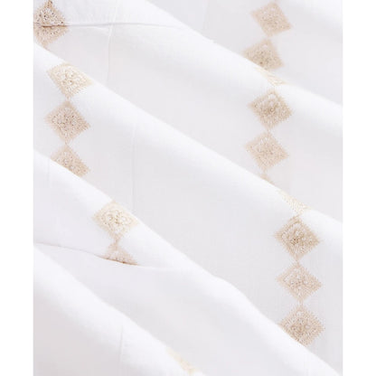 Cotton Guayabera Embroidered Short-Sleeve Shirt
