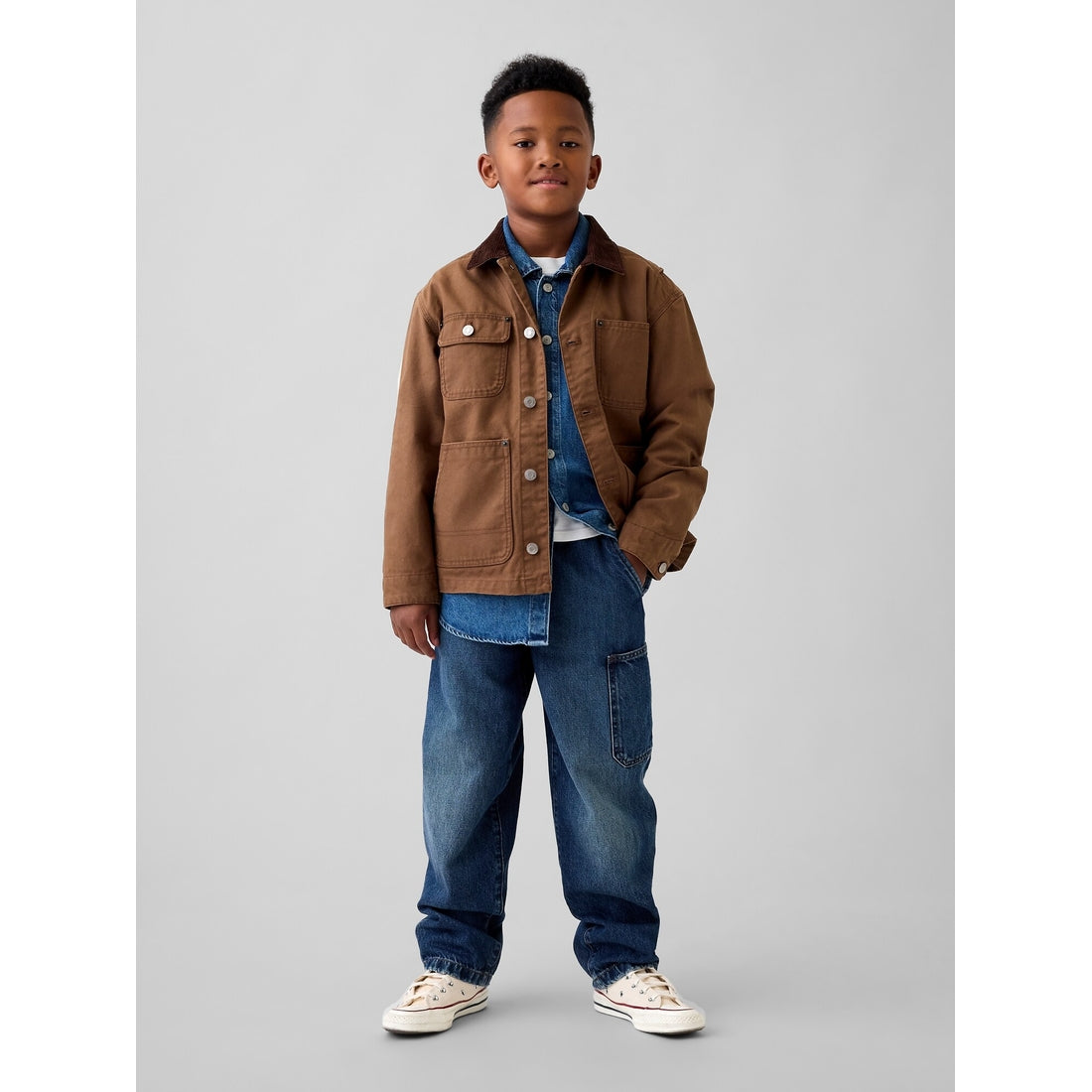 Boys' Brushed Easy Carpenter Jeans