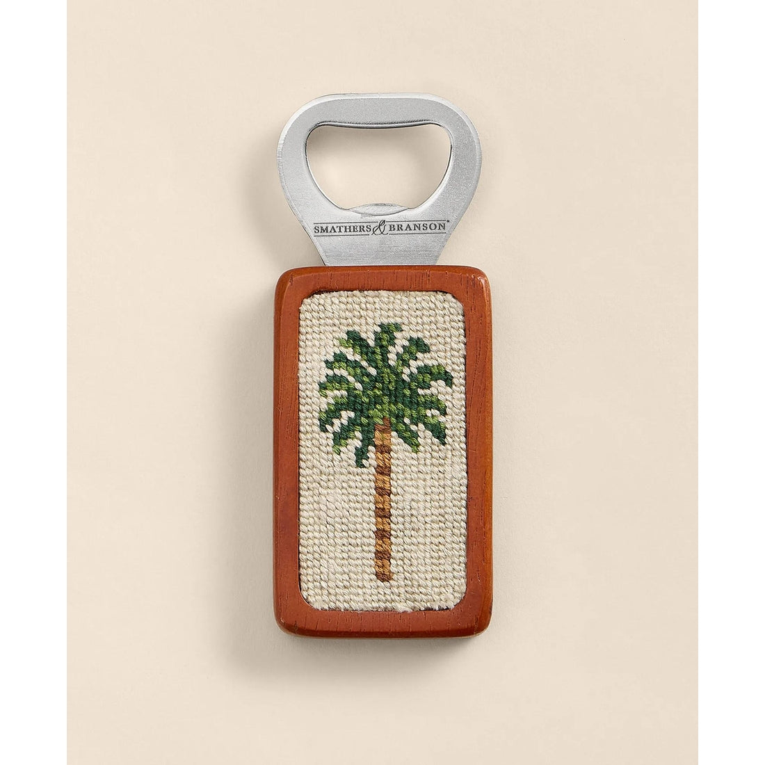 Smathers & Branson Needlepoint Desert Palm Bottle Opener