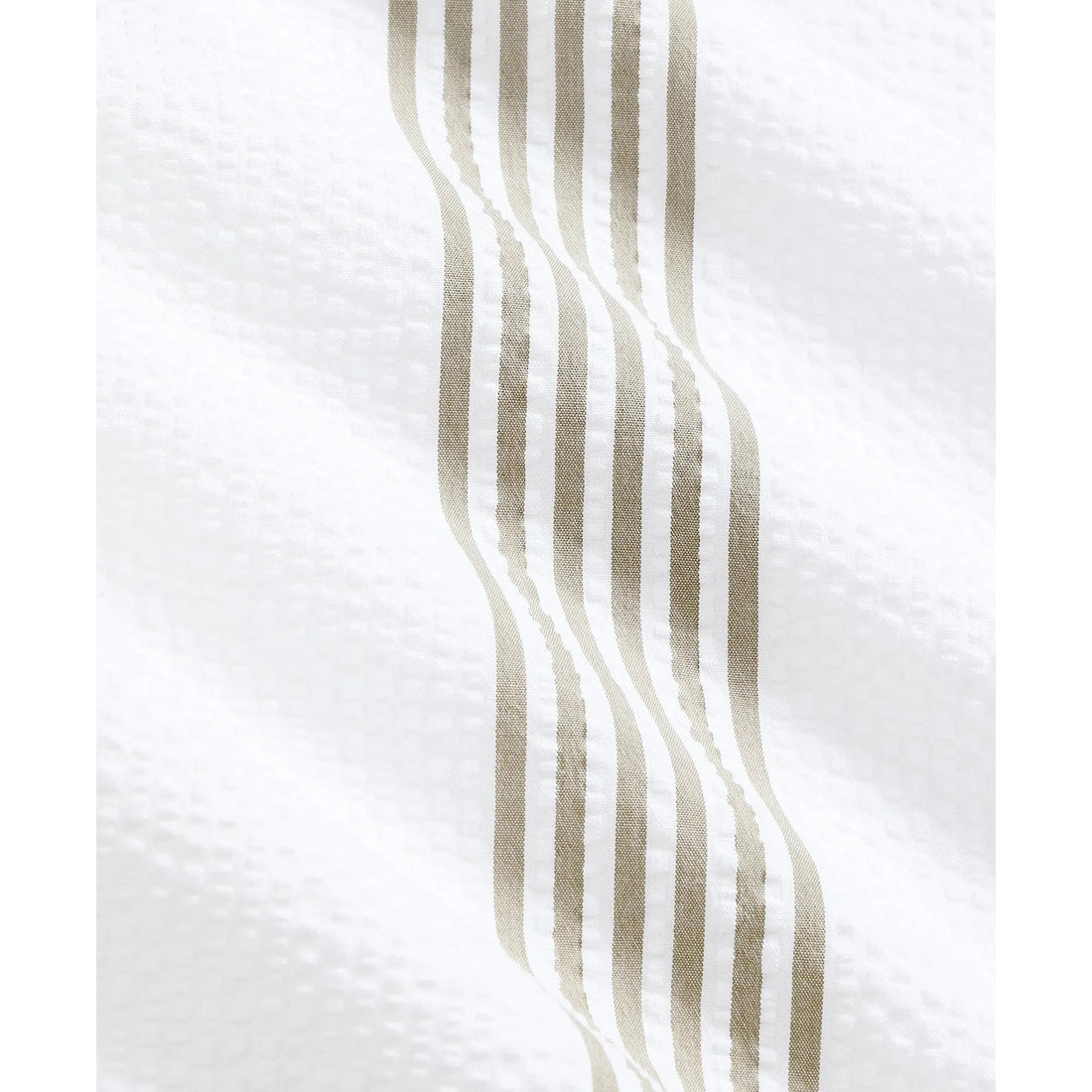 Cotton Blend Seersucker Camp Collar Shirt