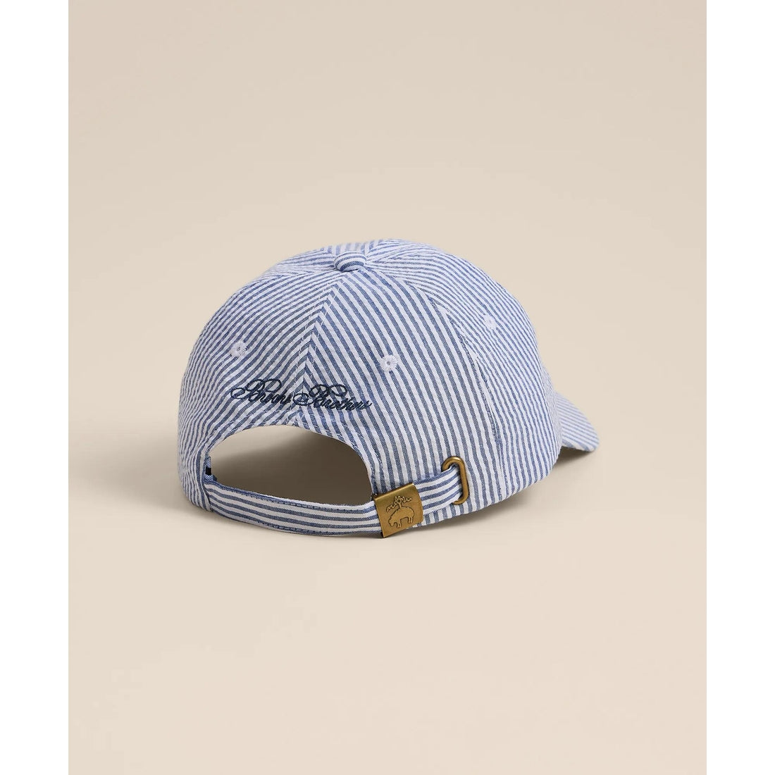 Cotton Seersucker Baseball Hat