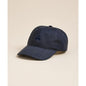 Linen Blend Herringbone Embroidered Baseball Hat