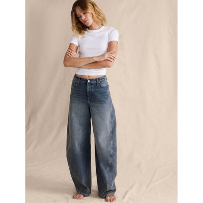 Women's High-Rise Loose Barrel Jean