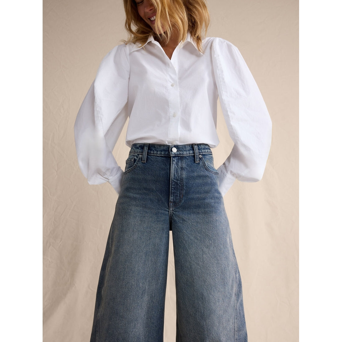 Women's High-Rise Loose Barrel Jean