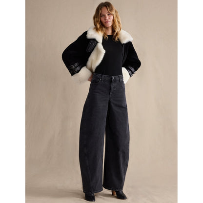 Women's High-Rise Loose Barrel Jean
