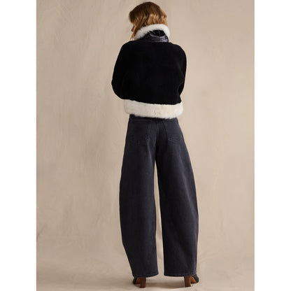 Women's High-Rise Loose Barrel Jean
