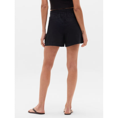 Women's Retreat Linen Mid Rise 4" Short