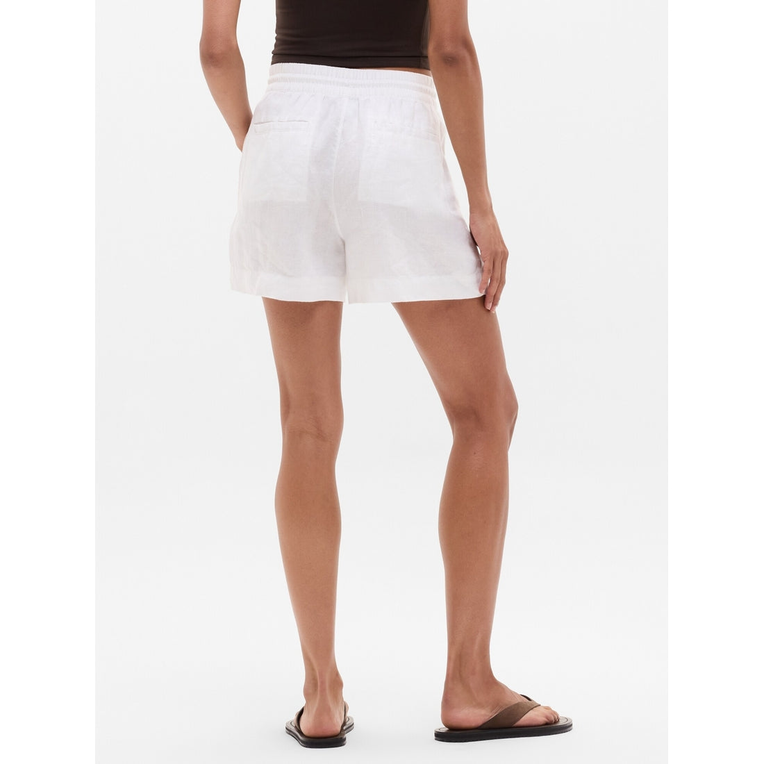 Women's Retreat Linen Mid Rise 4" Short