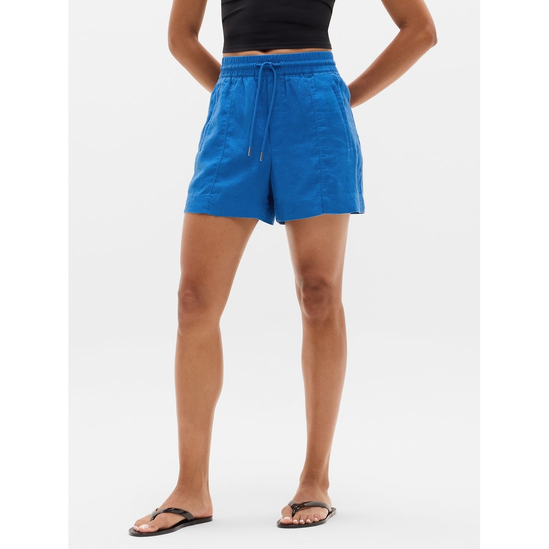 Women's Retreat Linen Mid Rise 4" Short