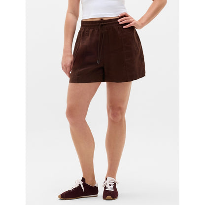 Women's Retreat Linen Mid Rise 4" Short